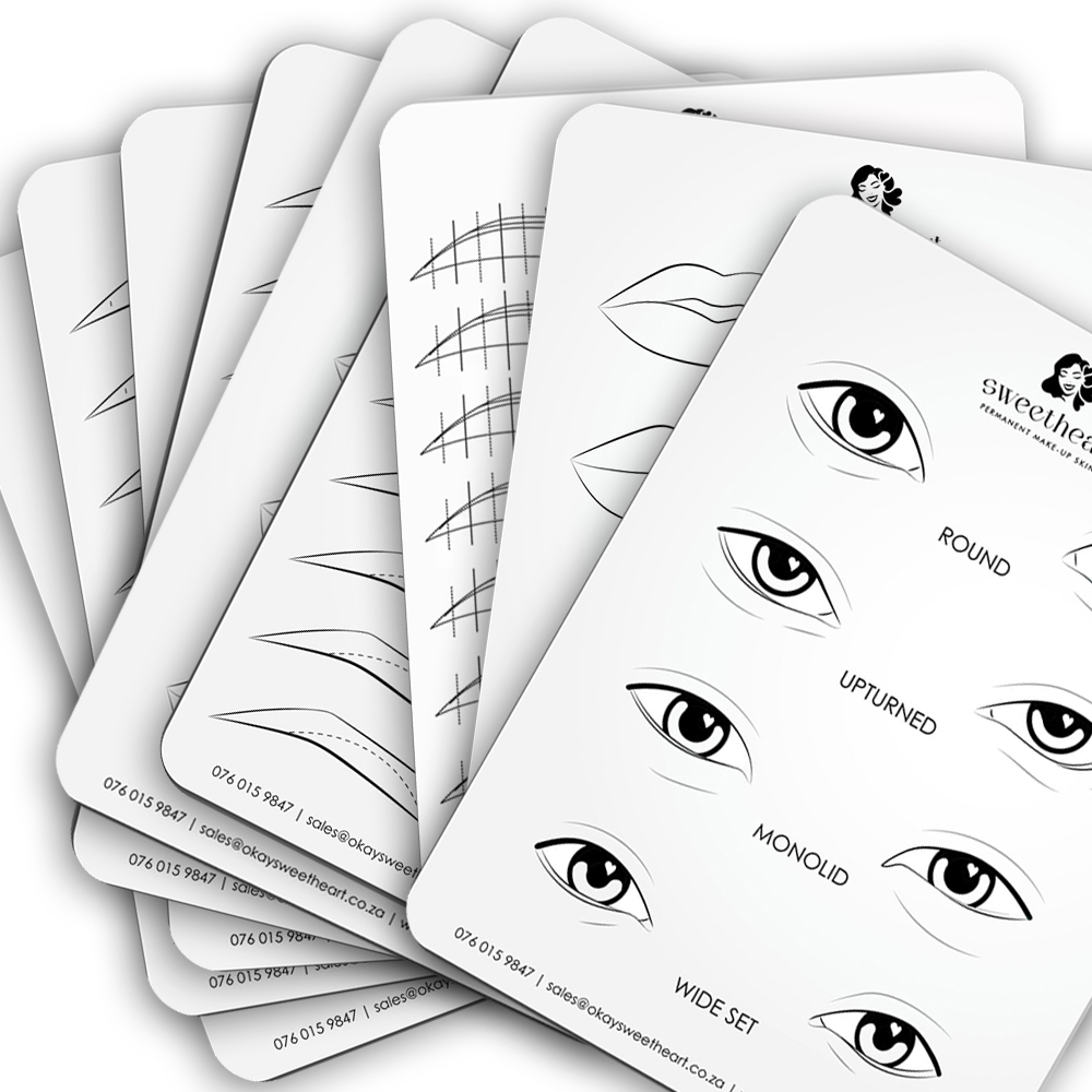 Combined SETS (Lips, Eybrows, Eyeliner) - 9 skins
